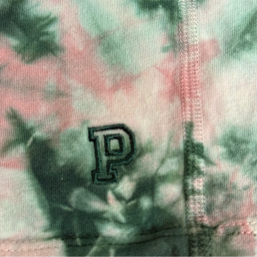 PINK by Victoria Secret Tie-Dye Spaghetti Strap Racerback Crop Top. Size Large - Picture 7 of 8
